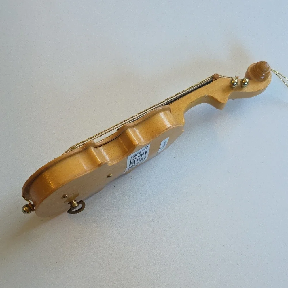 San Francisco Music Box Decorative Violin Ornament Plays 